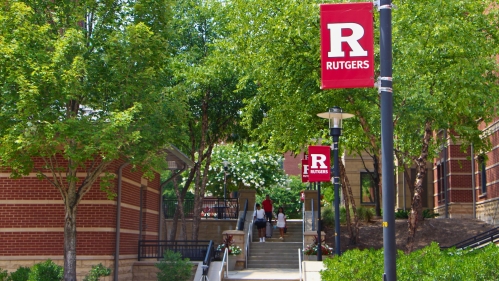Rutgers campus during the summer