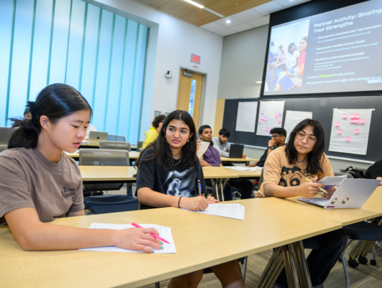 Students during pre-college class