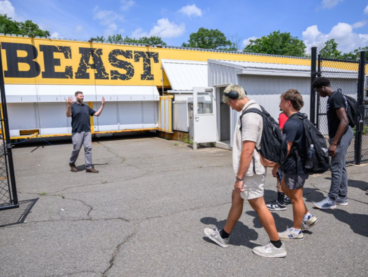 Students visiting the BEAST at Rutgers